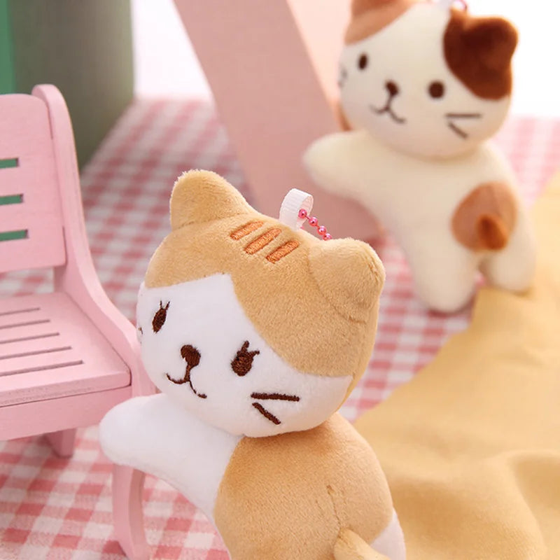 Cat Plush Toy – Cute Soft Kitten Doll & Backpack Pendant