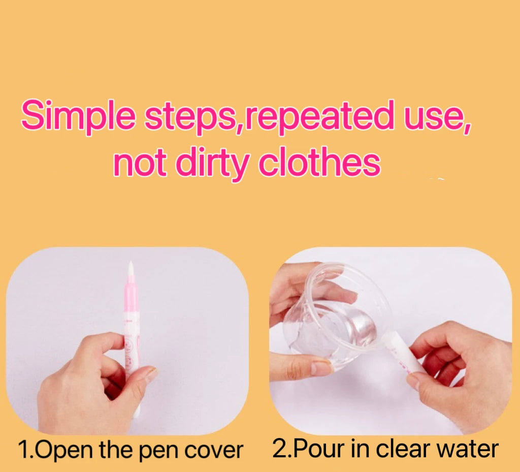 Reusable Water Coloring Book for Kids with Water Pen