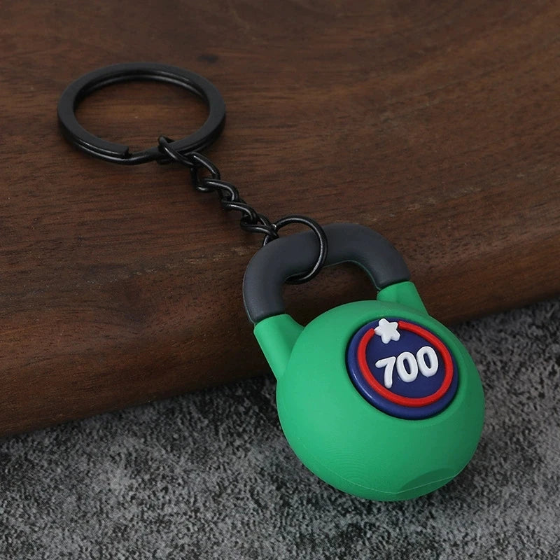 Dumbbell Keychain, Fitness Water Bottle Clip for Gym Bags