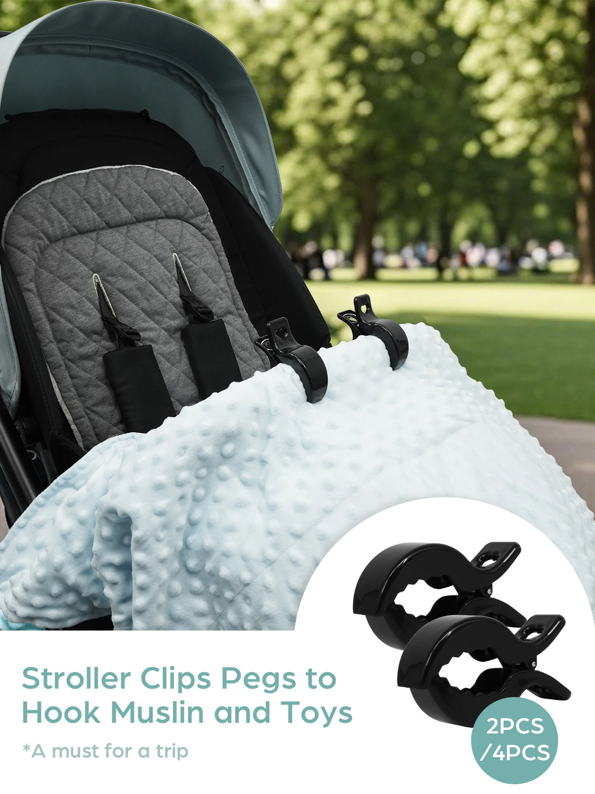 Stroller Blanket Clip – Universal Baby Stroller Clips