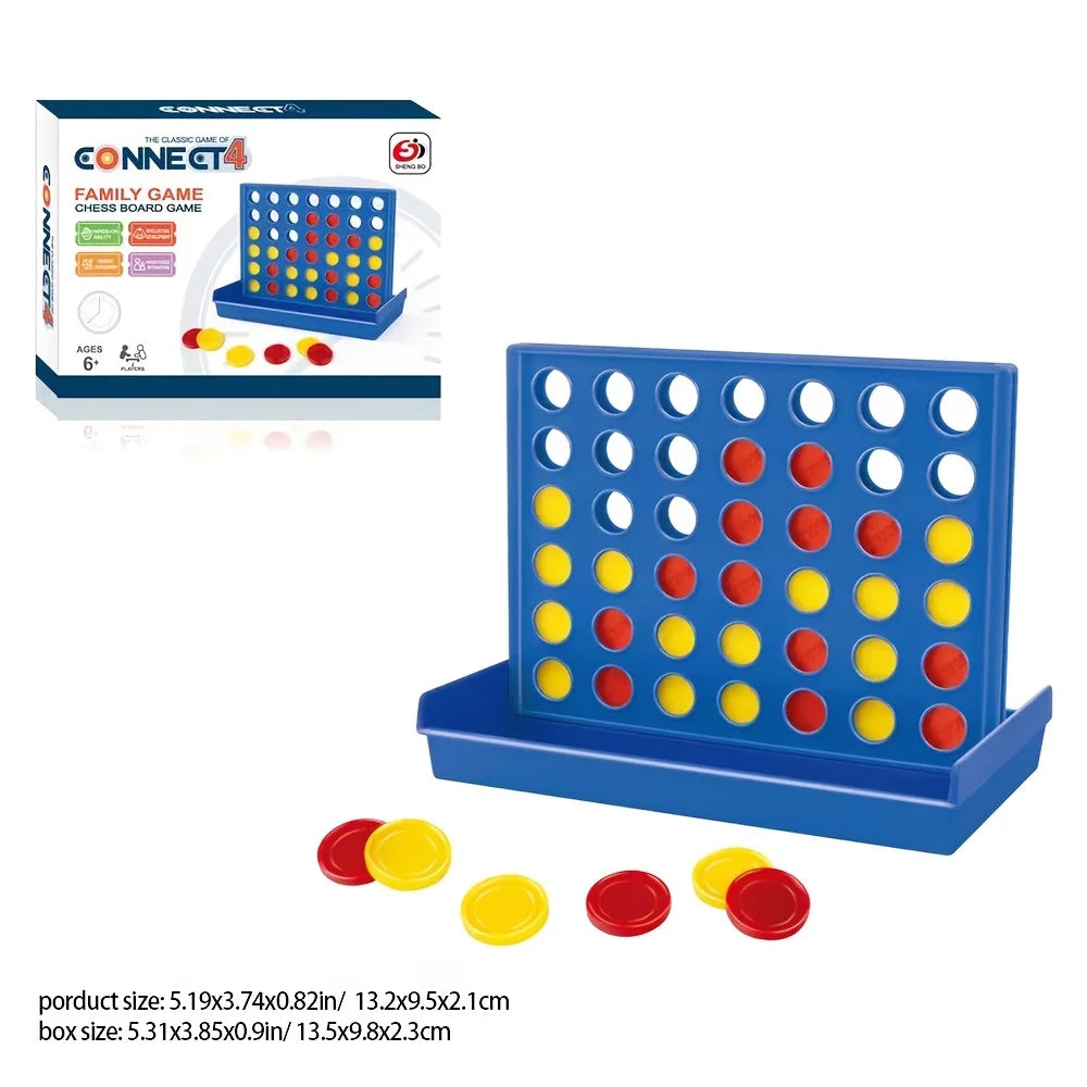 Four in a Row Game – Two Player Strategy Board Game for Kids