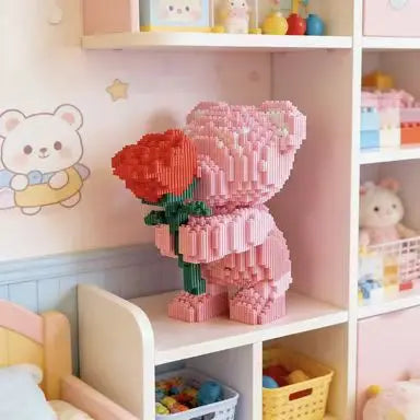 Bear Building Blocks 1230pcs Bouquet DIY Building Set