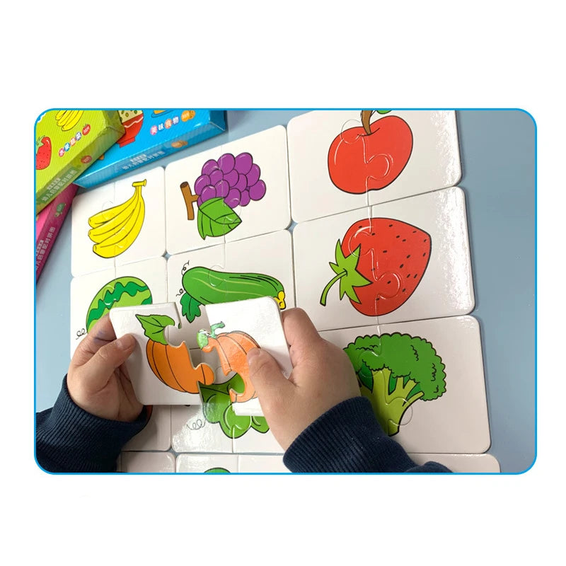 Toddler Matching Game, 32-Piece Montessori Puzzle for Kids
