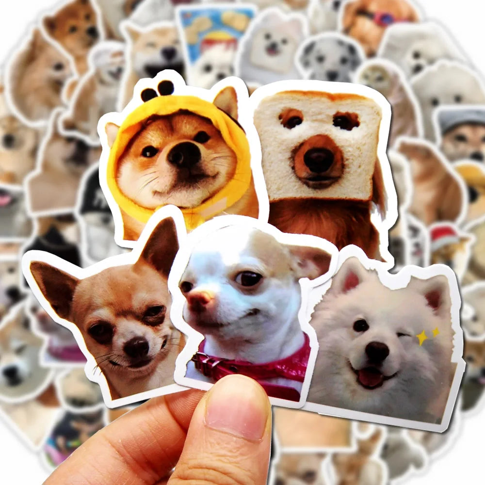 Funny Dog Stickers – Cute Cartoon Decals for Kids & Stationery