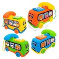 Toddler Telephone Toy – Interactive Musical Bus Learning Toy
