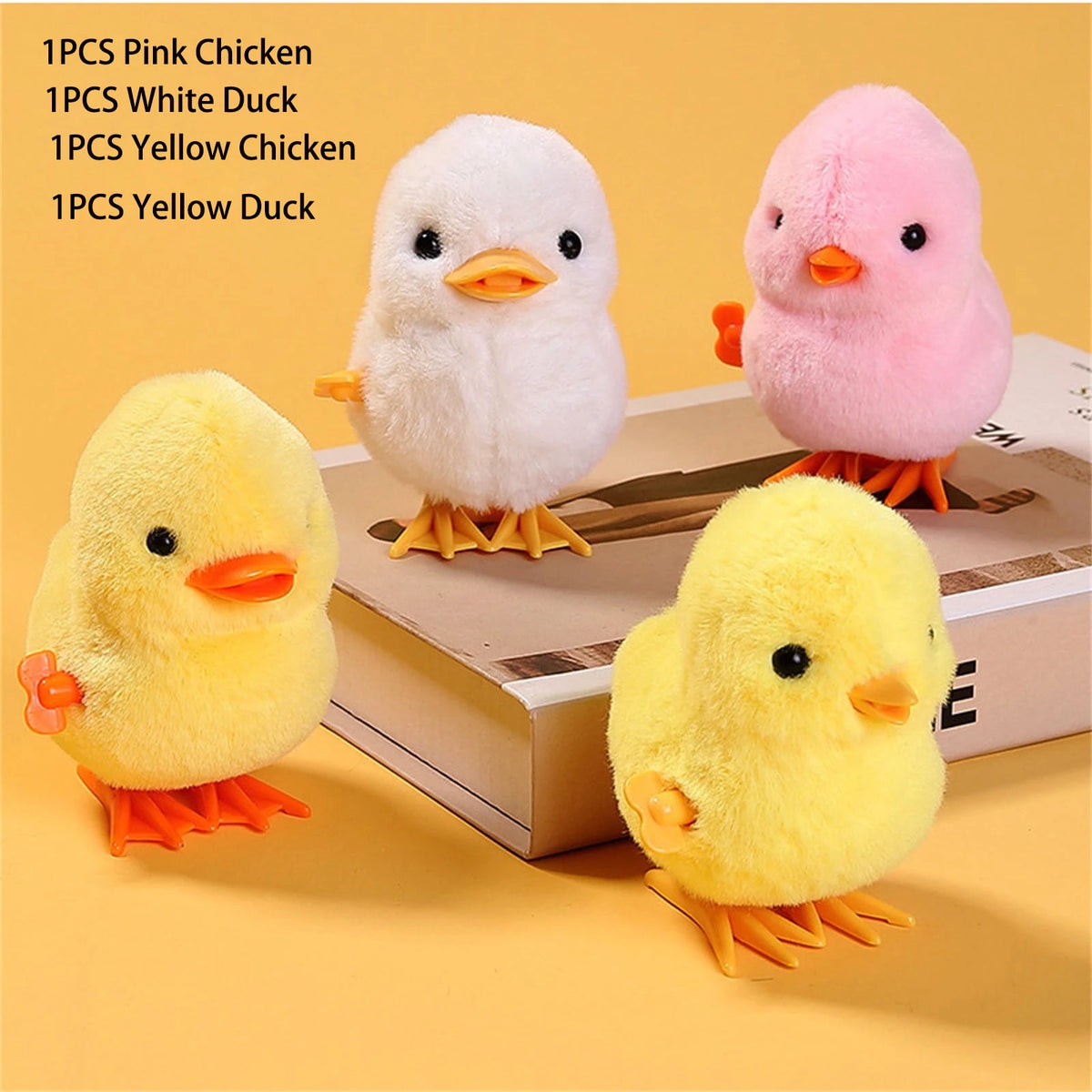 Wind Up Jumping Duck Toy – Interactive Animal Toy