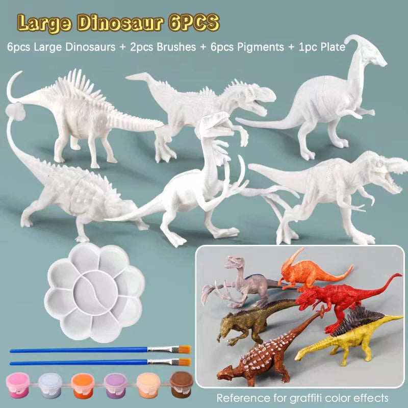 Dinosaur Painting Kit – DIY Dinosaur Art Set with Paints for Kids