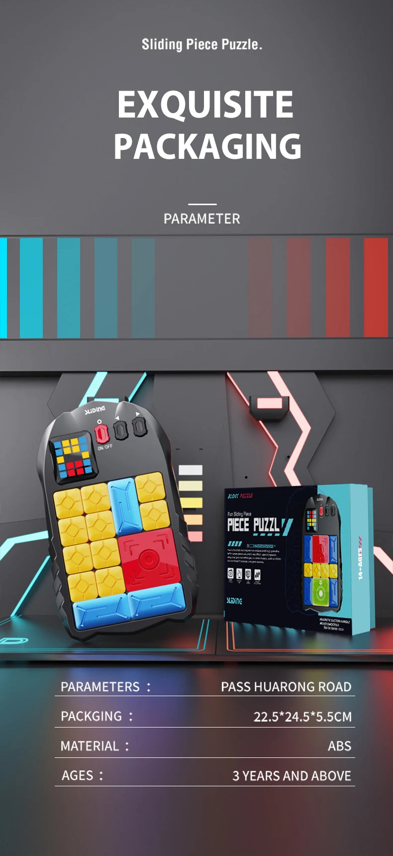 Huarong Road Puzzle – Magnetic Sliding Logic Brain Teaser
