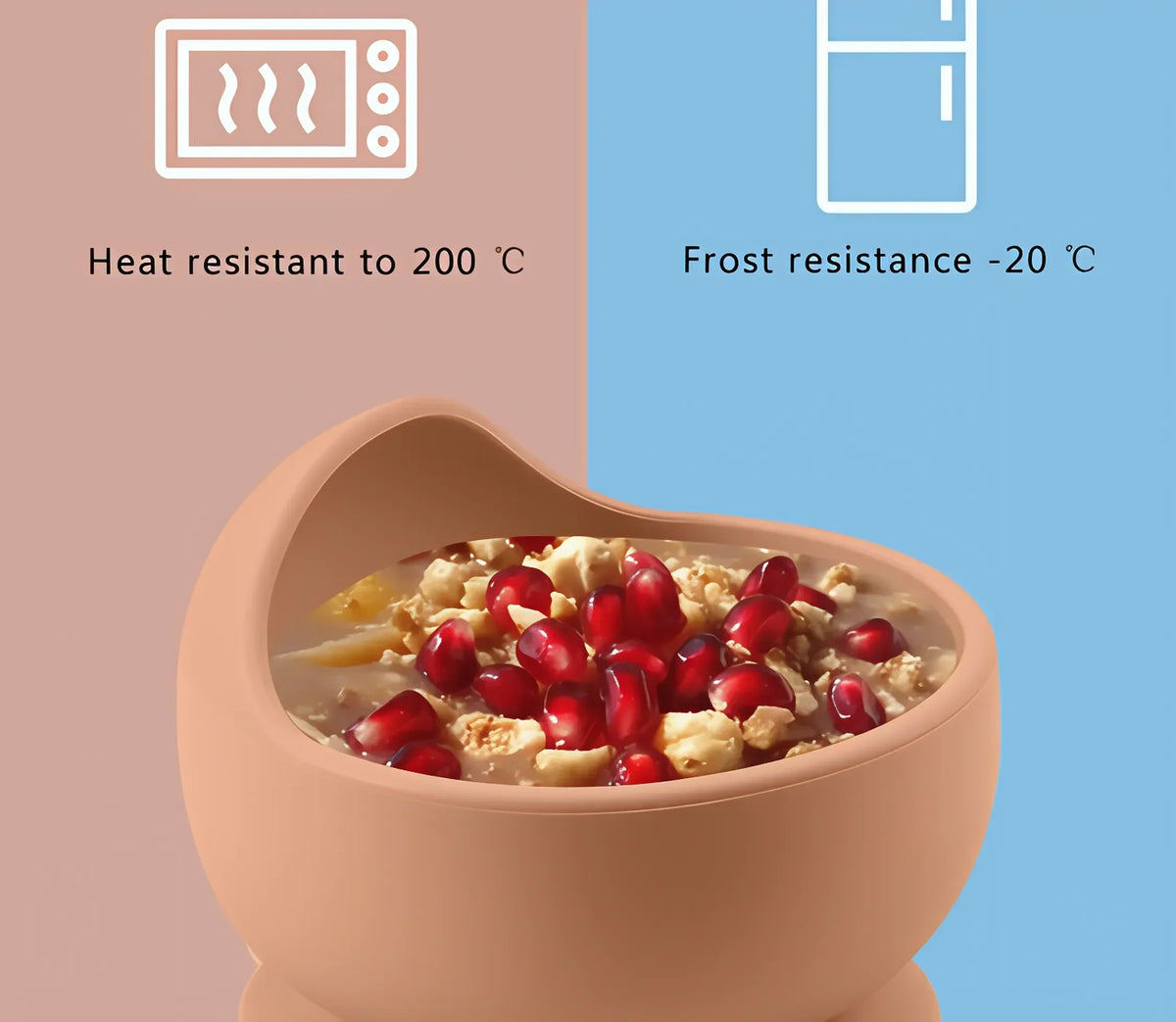 Silicone Suction Cup Bowl – Non-Slip Baby Feeding