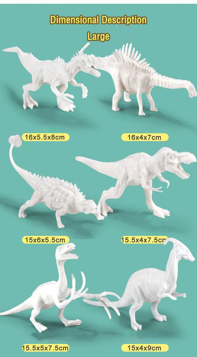 Dinosaur Painting Kit – DIY Dinosaur Art Set with Paints for Kids