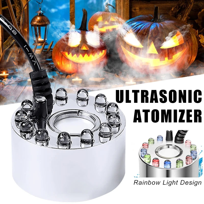 Mini Pumpkin Fog Machine – LED Water Fogger for Halloween