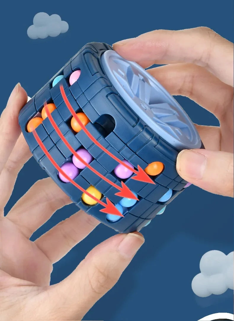 3D Puzzle Fidget Toy – Rotating Cube Brain Teaser for Kids & Adults