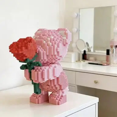 Bear Building Blocks 1230pcs Bouquet DIY Building Set