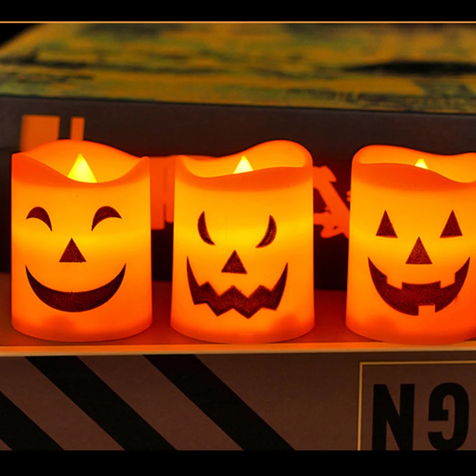 Halloween Pumpkin Lantern Skull Ghost Light Party Decoration