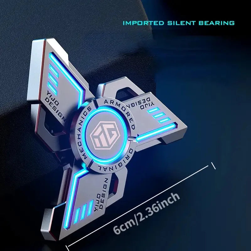 Metal Fidget Spinner – Glow EDC Spinning Stress Relief Toy