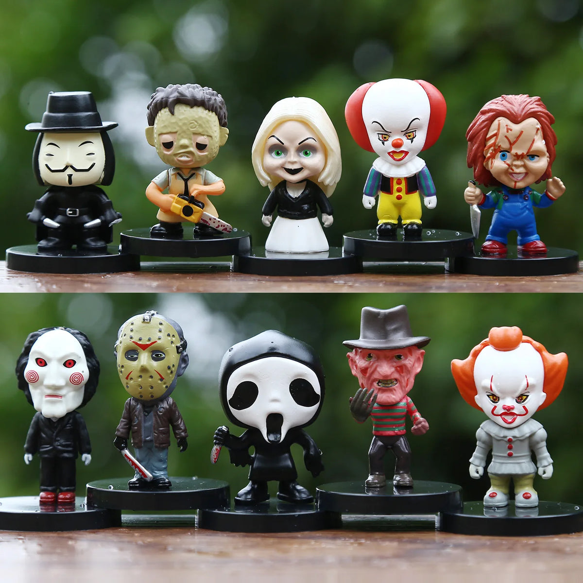 Horror Action Figures 10-Piece PVC Halloween Figure Set