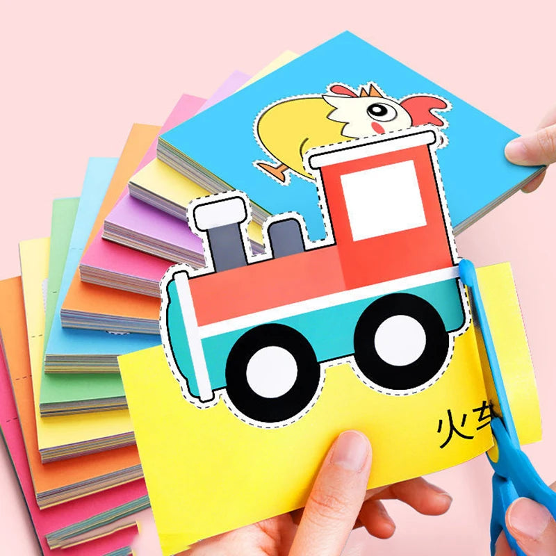 Kids Scissors Activity Set – 96-Piece Cutting Practice Kit