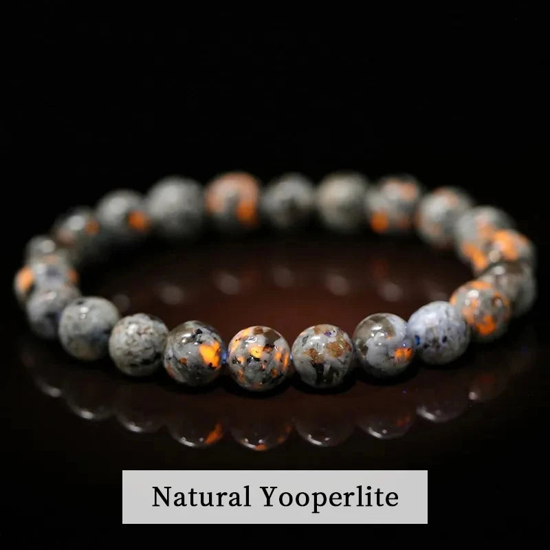 Natural Stone Bead Bracelet – Crystal & Agate Jewelry