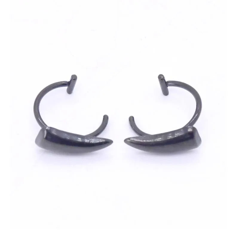 Gothic Lip Clip Sharp Teeth Fake Piercing Punk Jewelry