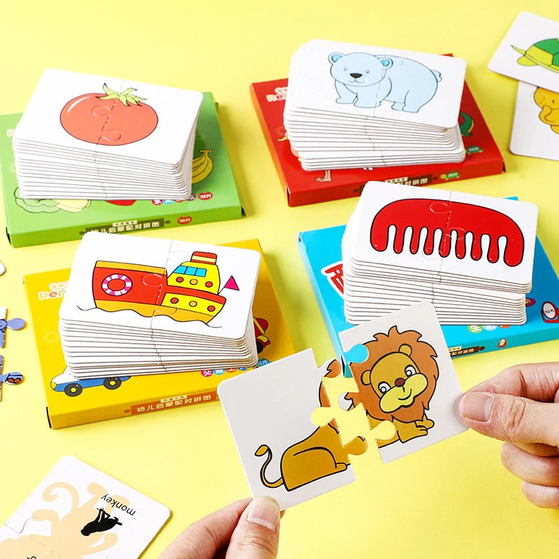 Toddler Matching Game, 32-Piece Montessori Puzzle for Kids