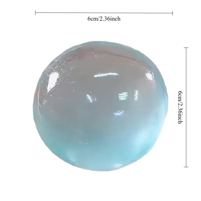 Blue Squishy Ball – Soft Mochi Squeeze Fidget Toy