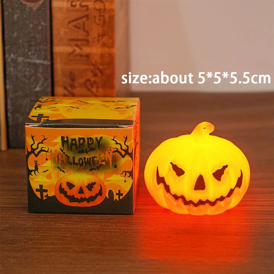Halloween Pumpkin Lantern Skull Face Light for Party & Home Decor