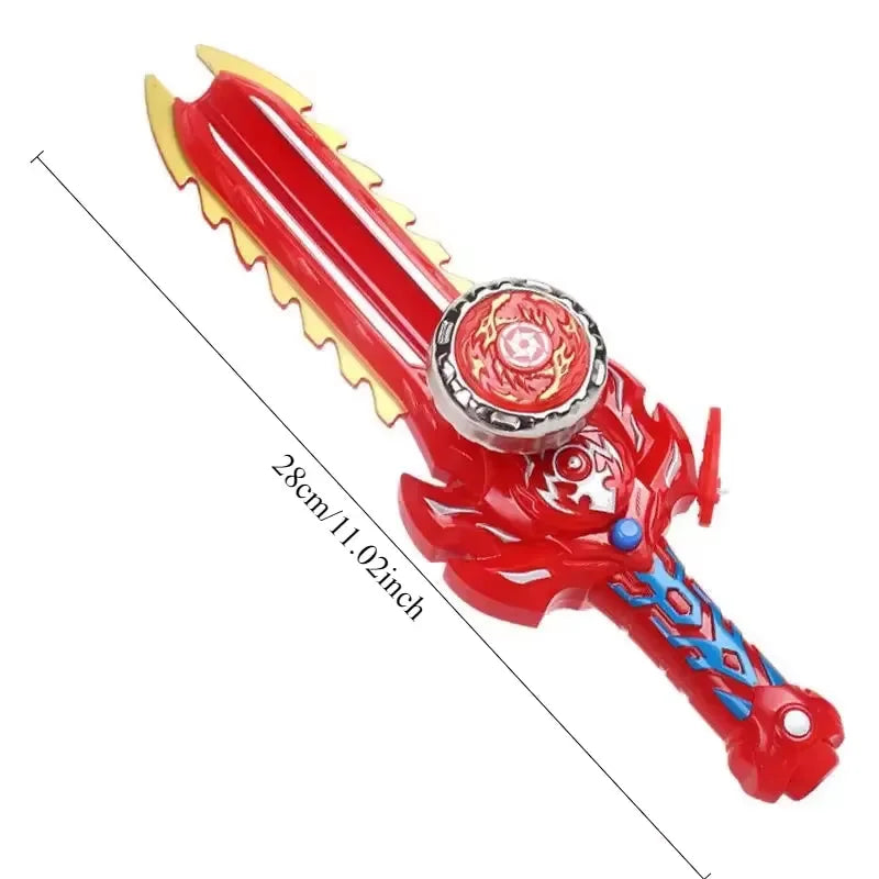 LED Spinning Top Toy with Launcher