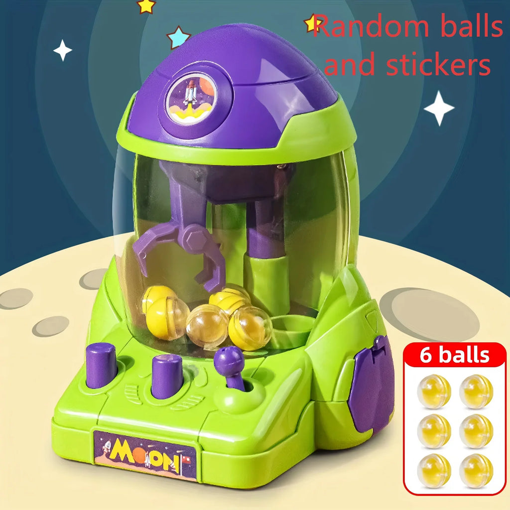 Mini Claw Machine Toy – Space Rocket Ball Grabber Game