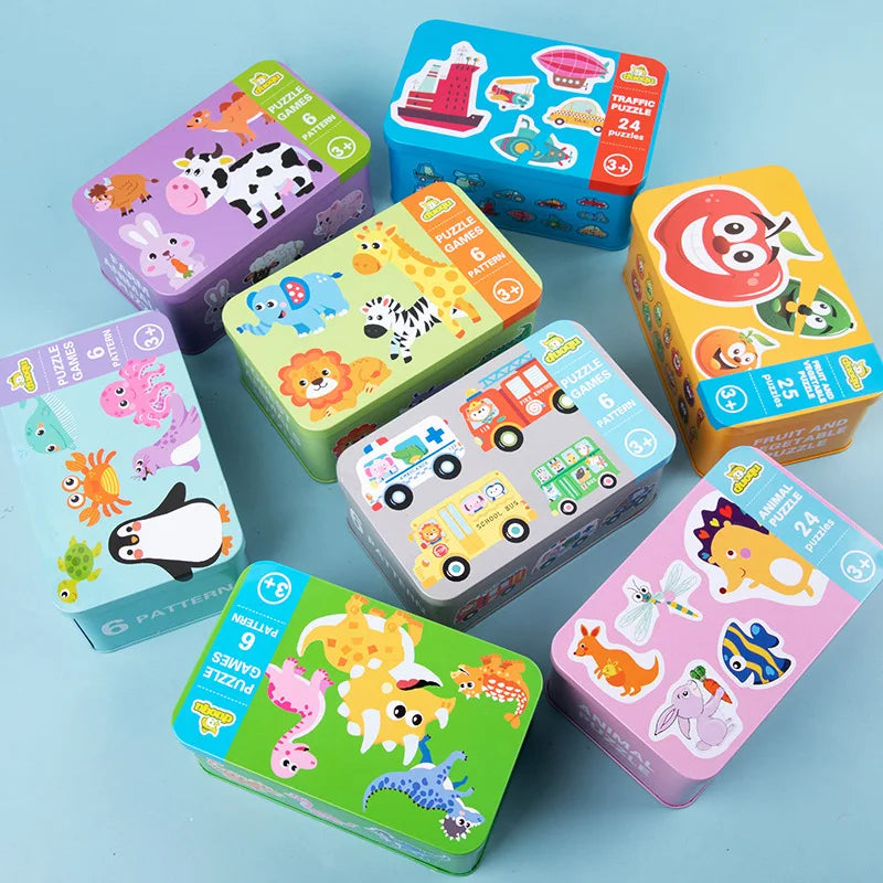Montessori Toddler Puzzle – Wooden Animal Jigsaw Game