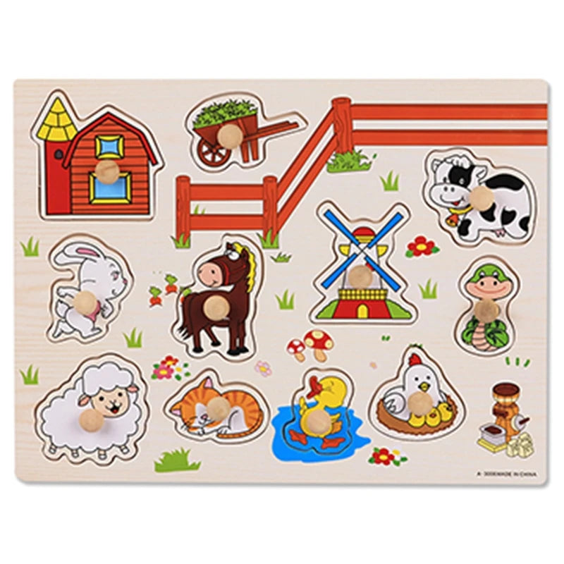 Wooden Alphabet Number Puzzle