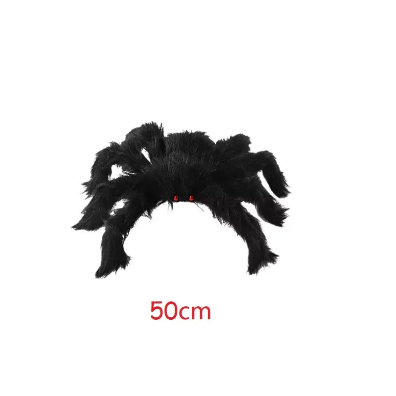 Giant Plush Spider – Large Halloween Decoration