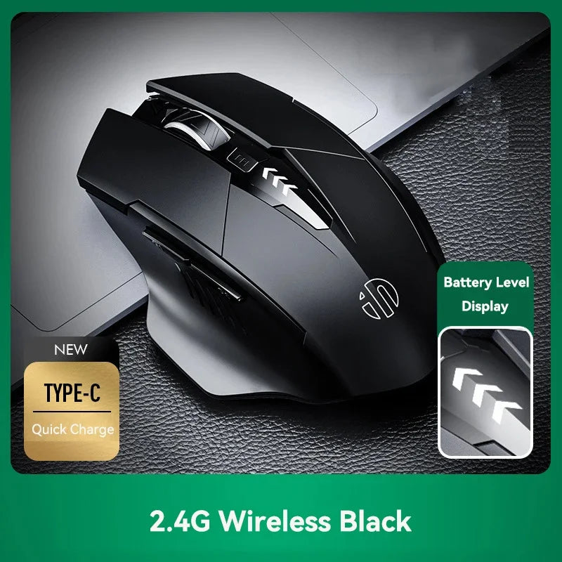 Wireless Computer Mouse – Rechargeable Ergonomic Silent Design