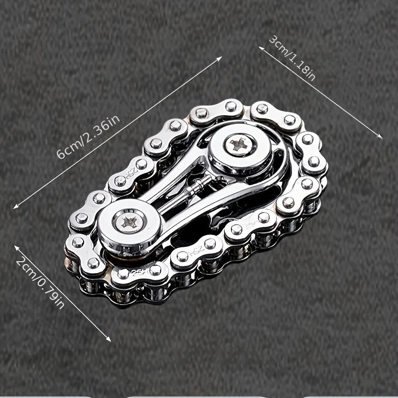 Metal Fidget Spinner Fingertip Gyro Sprocket EDC Toy