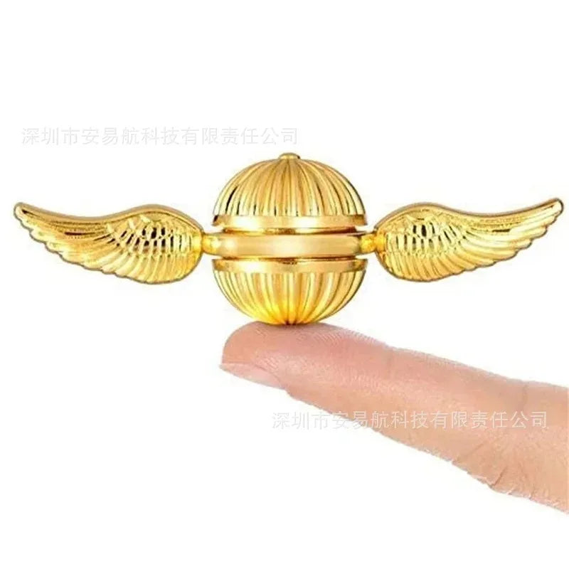 Metal Golden Snitch Fidget Spinner – Fingertip Stress Relief Toy