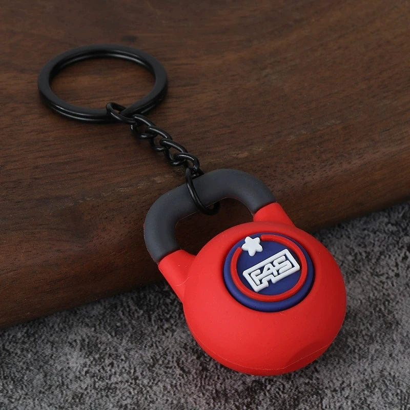 Dumbbell Keychain, Fitness Water Bottle Clip for Gym Bags