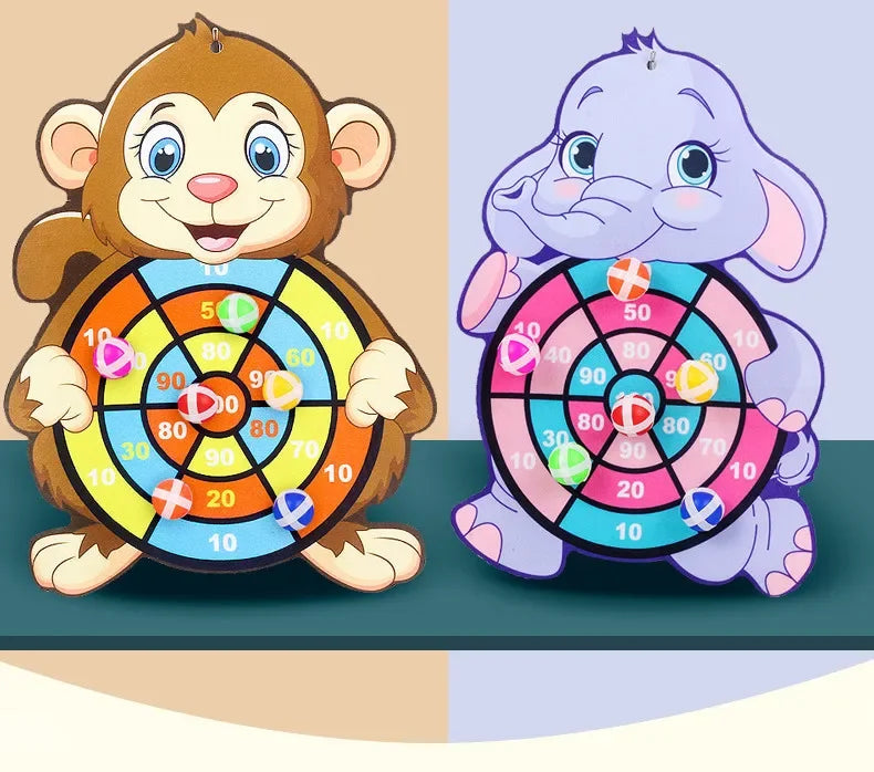 Sticky Ball Dart Board – Indoor Target Throwing Game for Kids