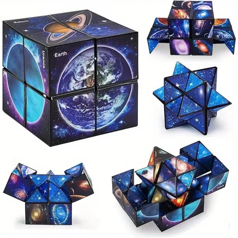 3D Starry Sky Magic Cube Puzzle – Educational Brain Teaser