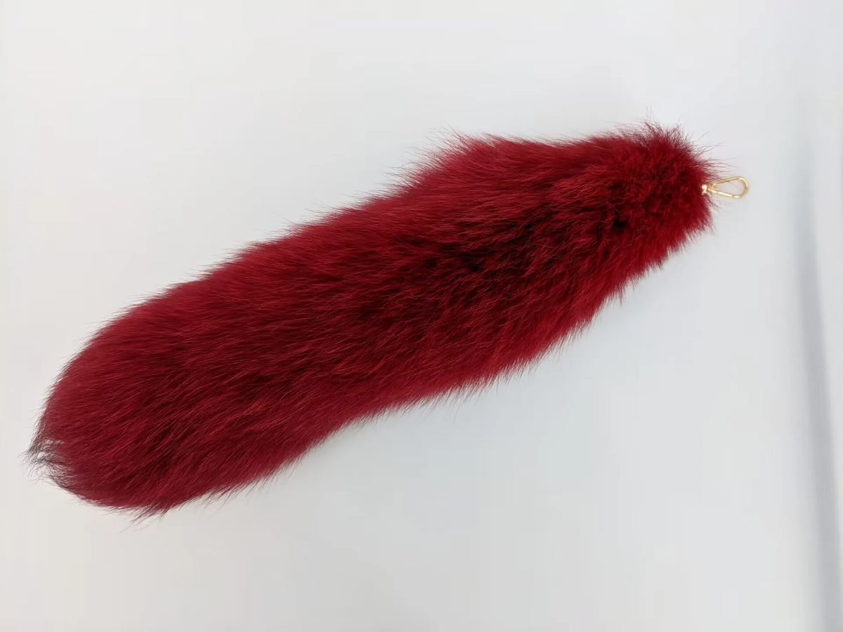 Fox Tail Keychain for Women Furry Y2K Car Accessory