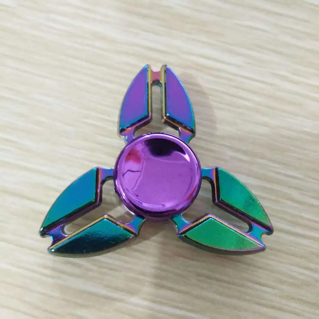 Rainbow Fidget Spinner Colorful Finger Spinning Toy