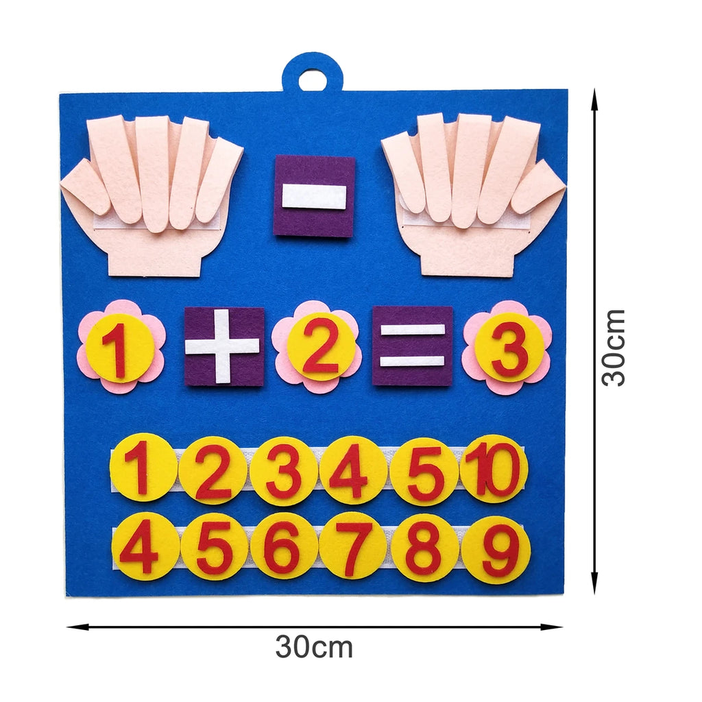 Counting Math Toy Montessori Felt Number Learning Activity