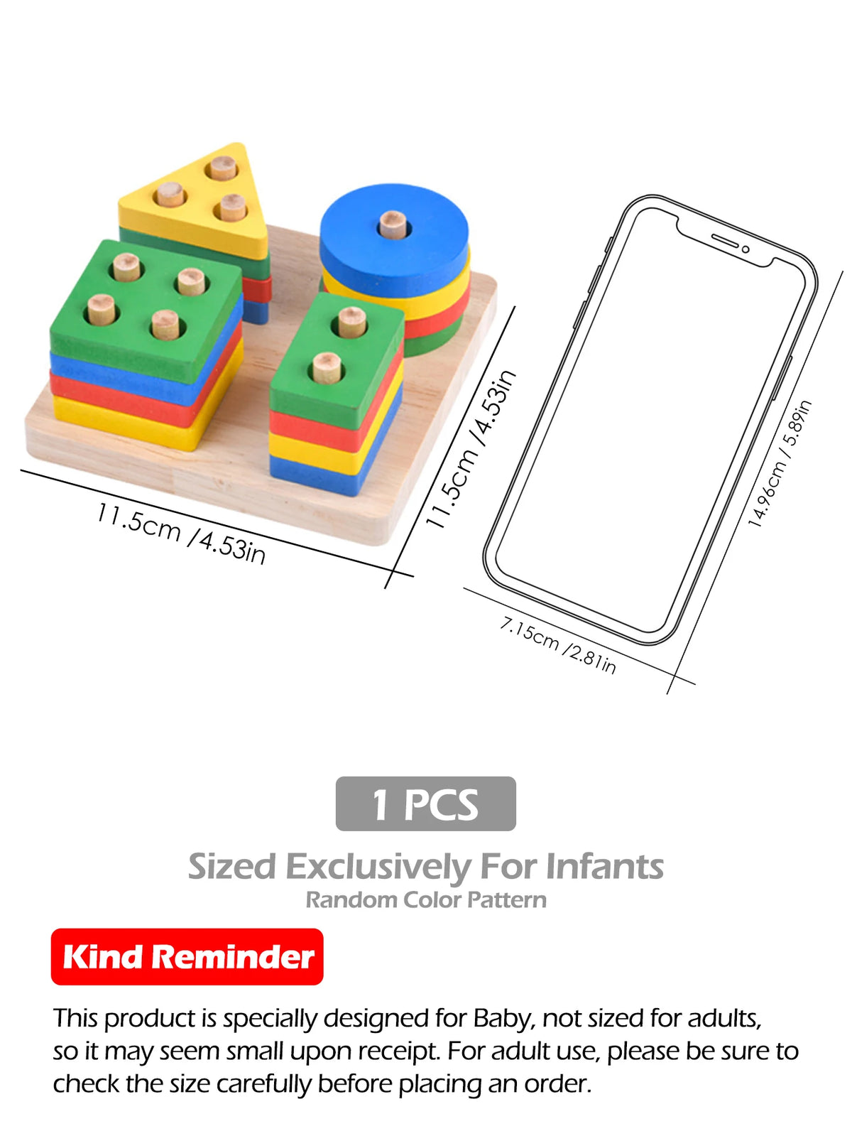 Wooden Bead Maze, Colorful Roller Coaster Toy for Preschool Kids