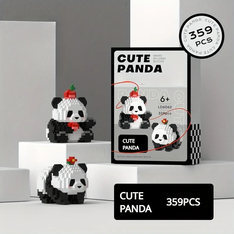Panda Building Blocks DIY Educational Animal Building Set