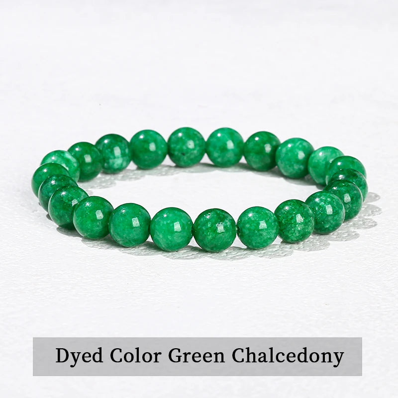 Natural Stone Bead Bracelet – Crystal & Agate Jewelry