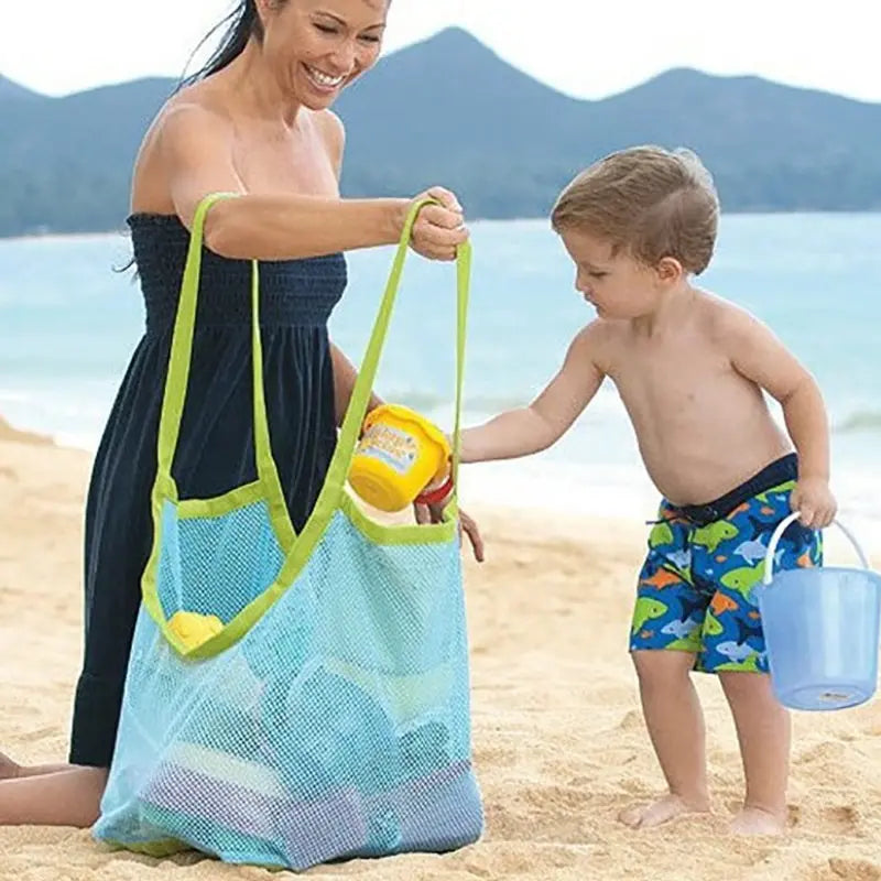 Bath Toy Storage Bag – Mesh Baby Toy Organizer with Suction Cups