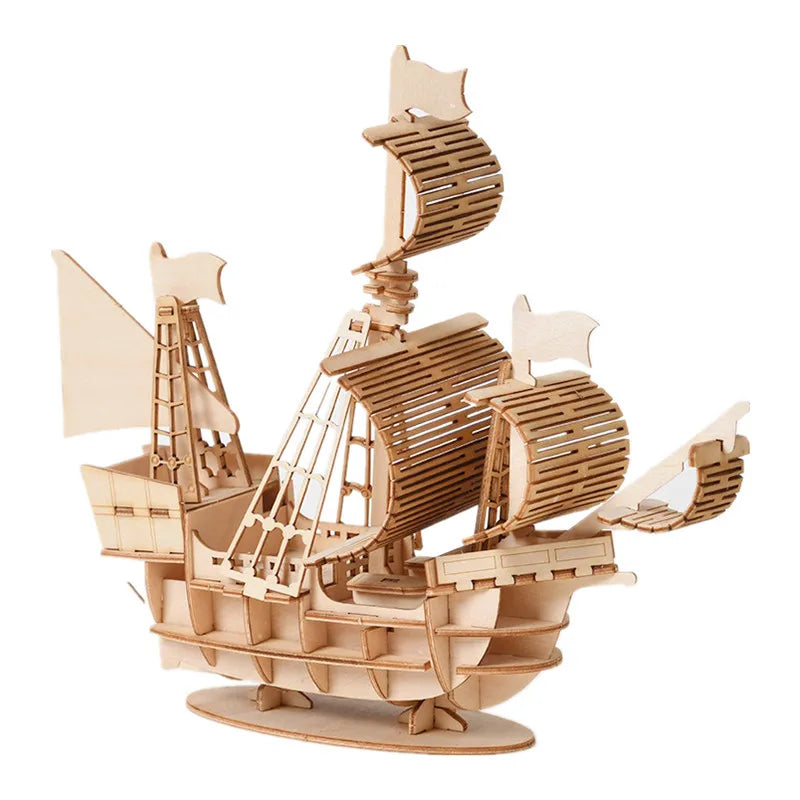 3D Wooden Insect Puzzle – Animal Skeleton Assembly Model