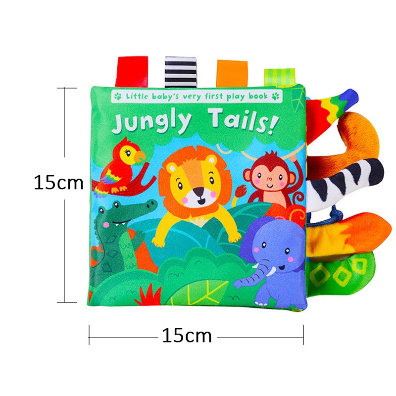 Baby Sensory Book – Soft 3D Touch & Feel Cloth Learning Toy