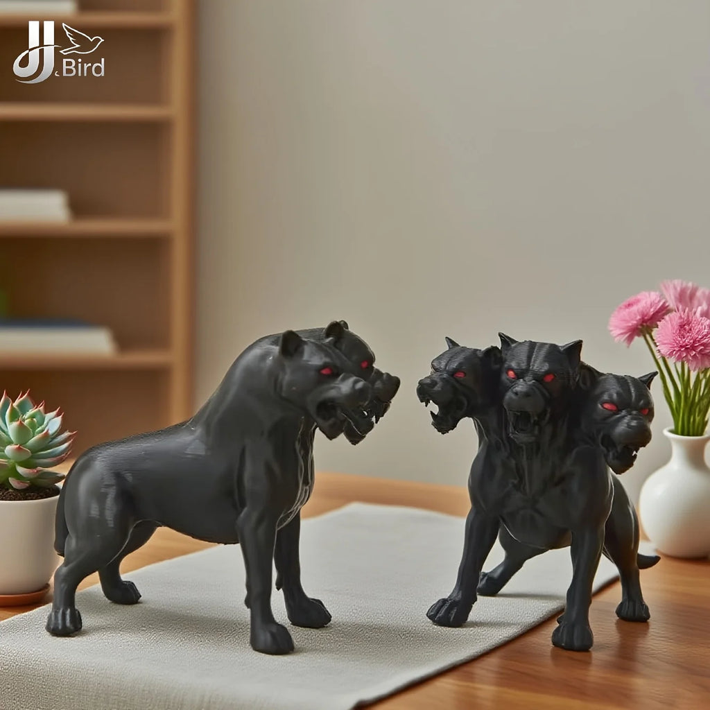 Three Headed Dog Statue – Gothic Halloween Decoration