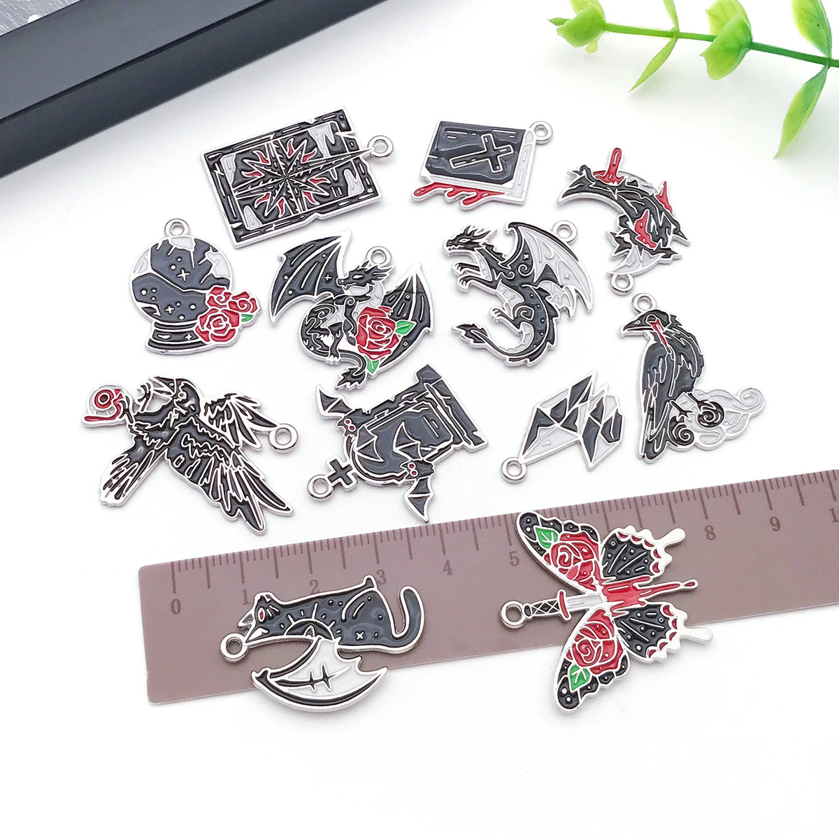 Halloween Charms 12/15-Piece Punk DIY Set