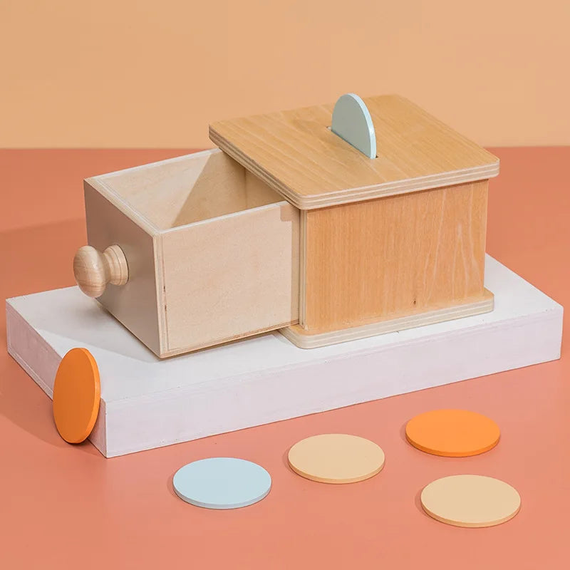 Montessori Color Matching Toy – Spinning Drum Fine Motor Activity