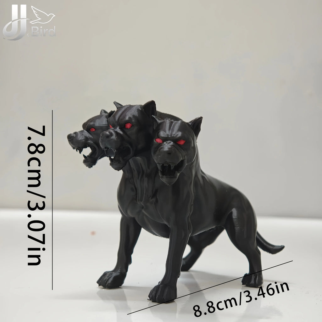 Three Headed Dog Statue – Gothic Halloween Decoration
